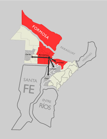 Mapa logistica Borras S.A.